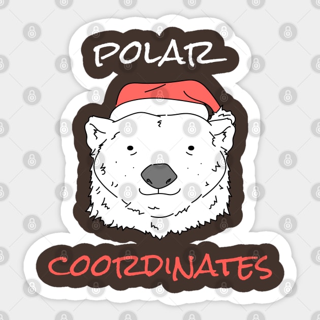 Polar Coordinates Sticker by cacostadesign